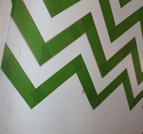 Chrvon stripe painting tutorial #Chevron #tutorial #wall (14) Paint Chevron Stripes, Wood Crate Furniture, Chevron Wall, Striped Walls, Crate Furniture, House Remodel, Chevron Stripe, Living Room Diy, Remodeling Projects