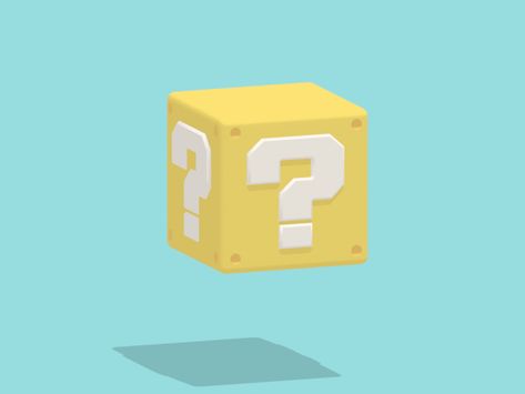 Mario mistery block - Super Mario Bros - Nintendo Question Mark Gif, Mario Gif, Product Gif, Question Gif, Gif Game, Game Gif, Question Marks, Game Animation, Building Activities