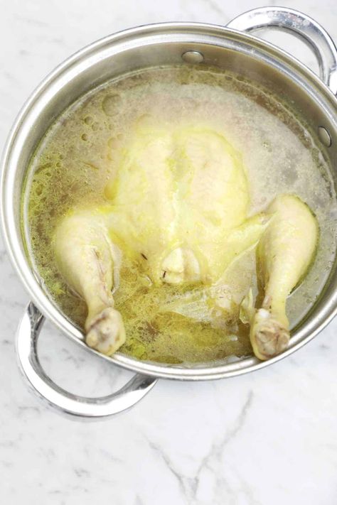 Boil A Whole Chicken, Boil Whole Chicken, Boil Carrots, Boiled Chicken Recipes, Turmeric Chicken, Fried Chicken Legs, Cooking Whole Chicken, Whole Chicken Recipes, Using A Pressure Cooker