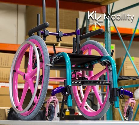 See I just want a super colorful pink wheelchair~ .//w//. I think this is only in kid's sizes though~ .////. Kids Wheelchair Accessories, Pink Wheelchair, Wheelchair Art, Custom Wheelchair, Pediatric Wheelchair, Wheelchairs Design, Wheelchair Fashion, Canes Decor, Wheelchair Cushions