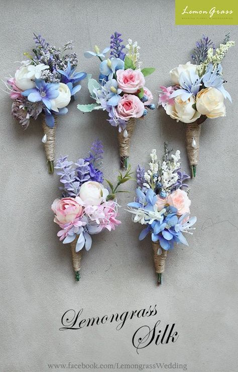 Blue And Blush Wedding, Pink Wedding Colors, Pastel Wedding Flowers, Bouquets Of Flowers, Nae Nae, Wedding Corsage, Spring Wedding Colors, Blush Pink Weddings, Corsage Wedding