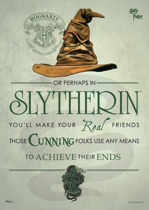 Amazon.com: Harry Potter (Sorting Hat Slytherin) MightyPrint Wall Art Next Generation Premium Poster: Posters & Prints Hogwarts Sorting Hat, Classe Harry Potter, Harry Potter Sorting, Harry Potter Sorting Hat, Glume Harry Potter, Harry Potter Classroom, Harry Potter Slytherin, Festa Harry Potter, Slytherin Pride