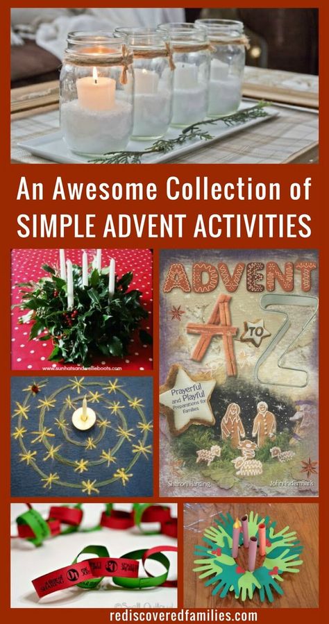 Advent Catholic, Advent Family, Prepare For Christmas, Advent Crafts, Advent Ideas, Preschool Christmas Activities, Advent Calendar Activities, Advent For Kids, Calendar Craft