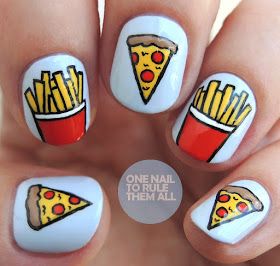 Food Nail Art, Food Nails, Kutek Disney, Nail Quotes, Nail Drawing, Blue Peter, Nail Room, Cute Nail Art Designs, Nail Art Designs Videos