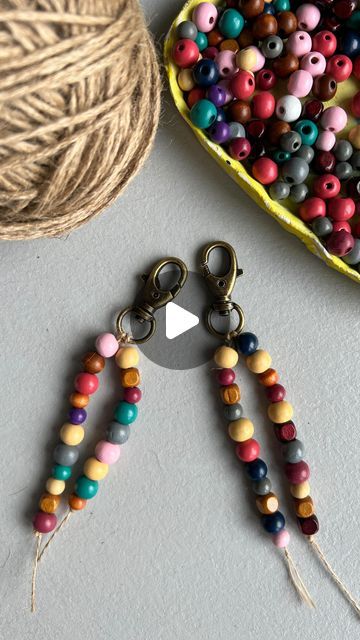 Crochet Designer MonoMey Studio on Instagram: "How to created key chains with your kids 👶👧 Easy, fun and useful DIY project 👌🏻 You will need:

✅ clip
✅ jute cord
✅ wooden beads

Prepare these small and cute gifts for birthdays or Christmas 🎄

#diyideas #diywithkids #handmadekeychain #keychain #whattodowithkids #handmadecrafts #kidcrafts #diykids #diykidscrafts #beads #woodenbeads #giftideas" Bead Wristlet Keychain, Diy With Kids, Keychain Craft, News Paper, Wristlet Keychain, Easy Kids, Key Chains, Diy Crafts For Kids, Wooden Beads