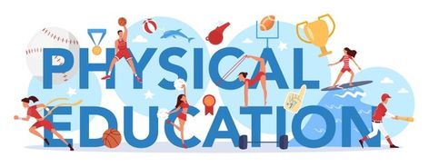 Physical education lesson school class t... | Premium Vector #Freepik #vector #school #kids #children #education Science Cartoons, Physics Lessons, Physical Education Lessons, Physics Classroom, Education Banner, Science Icons, Health And Physical Education, Science Background, Physical Education Activities