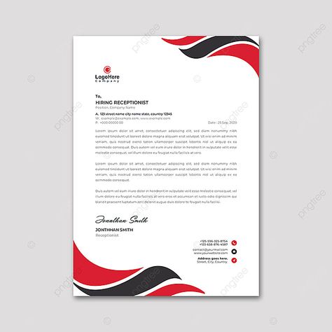 Premium Corporate Letterhead Design Template Letter Head Design Idea, Professional Letter Head Design, Letter Heads Design Creative, Corporate Letterhead Design, Letterhead Design Inspiration, Letter Head Design, Free Letterhead Templates, Company Letterhead Template, Logo Design Color Palette