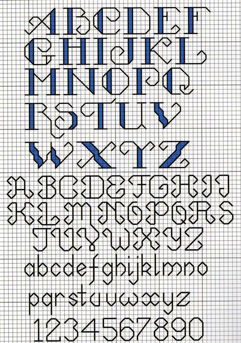 Cross stitch alphabet... love to collect alphabet patterns Backstitch Embroidery, Cross Stitch Letter Patterns, Stitch Letters, Alphabet Patterns, Cross Stitch Alphabet Patterns, Cross Stitch Alphabets, Cross Stitch Fonts, Alfabet Letters, Cross Stitch Letters