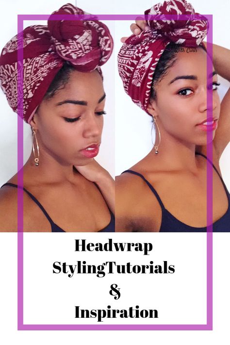 How to Tie Head wrap | Video Tutorials, TIps and Inspiration for wrapping a head scarf | Great way to protect Natural Hair from the summer sun, or winter cold. Winter Lip Color, Headwrap Tutorial, Long Hair Tips, Hair Scarf Styles, Head Scarf Styles, Glossy Hair, Natural Haircare, Hair Food, Natural Hair Tips