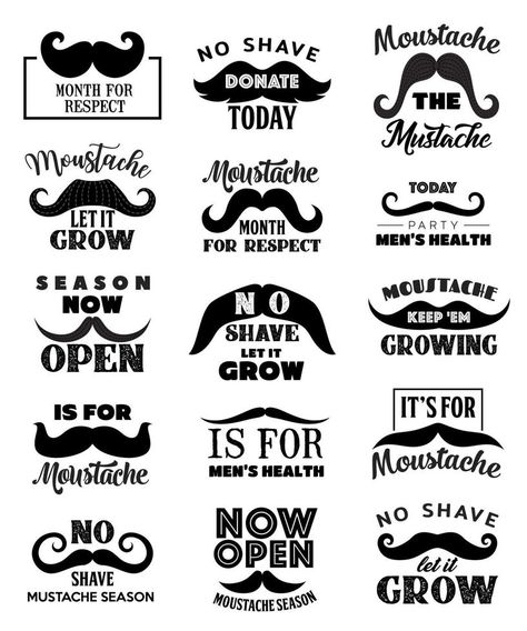 Movember men health mustaches lettering icons Fashion Men Aesthetic, Men Anatomy, Diet For Men, Movember Mustache, Haircut Mens, Hairstyles Mens, Diets For Men, Moustaches Men, Man Anatomy