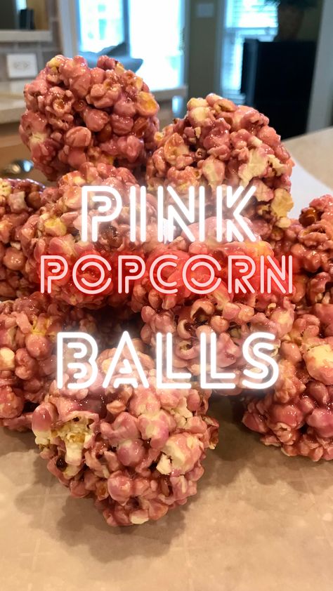 Who says popcorn balls are only for Halloween? They're sweet, chewy, and work in any color. It's always a good time for popcorn balls! Pink Popcorn Balls, Flavored Popcorn Recipes, Pink Popcorn, Popcorn Balls, Flavored Popcorn, Popcorn Recipes, Birthday Halloween Party, Holiday Baking, Carb Recipes