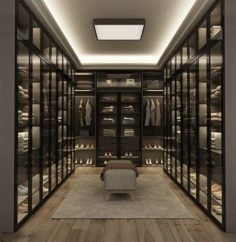 Modern Closet Designs, Dressing Room Closet, Walking Closet, Dream Closet Design, Walk In Closet Design, Luxury Closets Design, Modern Closet, Wardrobe Interior Design, Wardrobe Room