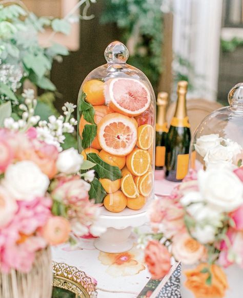 Spring Outdoor Party, Citrus Baby, Bridal Shower Inspo, Citrus Wedding, Summer Bridal Showers, Spring Outdoor, Bridal Shower Brunch, Orange Wedding, Bridal Brunch