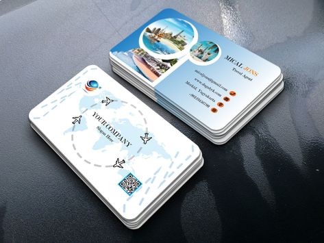 Tours And Travels Business Card Design, Travel Agency Card Design, Tour And Travel Business Card, Travel Visiting Card Design, Tours And Travels Visiting Card Design, Travel Agent Business Cards, Travel Business Card, Business Cards Corporate, Travel Brochure Design