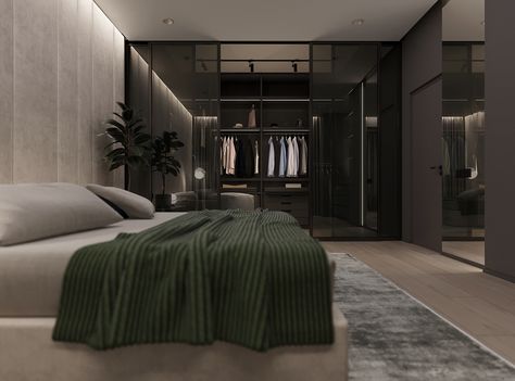 Furniture Ideas Bedroom, Bedroom Tile, Bedroom Behance, Tile Bedroom, Bedroom Furniture Ideas, House Bedroom Ideas, Bedroom Wall Decoration, Minimal Bedroom, Luxury Closets Design