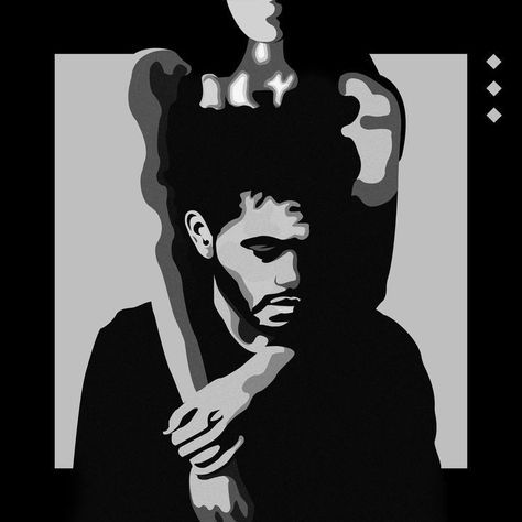 The Weeknd Aesthetics, The Weekend Painting Canvas, The Trilogy The Weeknd, The Weeknd Painting Ideas, The Weeknd Canvas Painting, The Weeknd Line Art, The Weeknd Outline, Weeknd Trilogy Poster, Starboy Painting