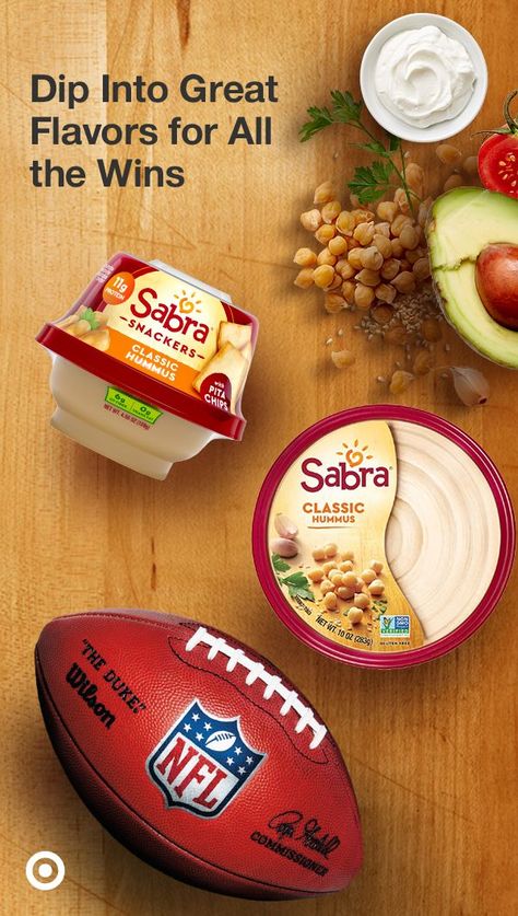 Make it an epic gameday. Sabra Hummus dips are made from fresh chickpeas, tahini & a touch of garlic. Serve it with an assortment of snacks & impress your squad. Save 20% on Sabra Hummus dips with Target Circle. Sabra Hummus, Hummus Dip, Pita Chips, Chickpeas, Tahini, Pita, Hummus, Garlic, Gluten Free