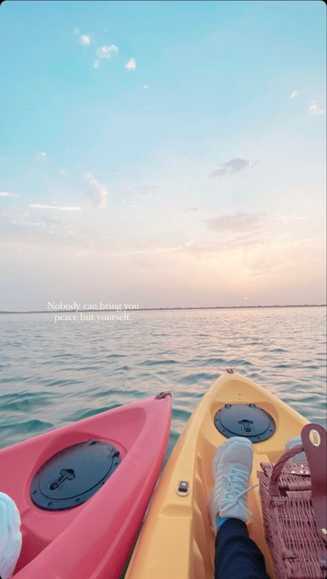 Kayak Aesthetic, Aesthetic Caption, Kayaking Aesthetic, Kayaking Quotes, Aesthetic Captions, Quotes For Instagram, Instagram Quotes, Kayaking, Quotes