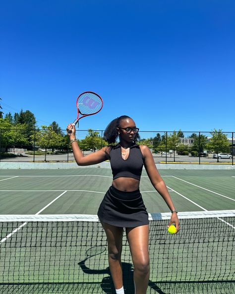 The sun is out and that calls for outdoor activities see you at the tennis court🎾🏓👟 #summeractivities#tennis🎾❤️#explorepageًًً Tennis Aesthetic Black Woman, Tennis Black Women, Tennis Aesthetic, Blessed Life, Aesthetic Black, Outdoor Woman, Tennis Court, Summer Activities, Black Aesthetic