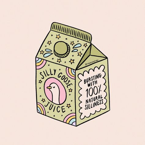 one for the silly geese of the world 🪿 y’all know i love my juicebox collection and they are some of my most popular stickers (and have been since i launched the first ones nearly 4 years ago) but i have LOVED adding some newbies to the range recently!! so here’s the newest addition: silly goose juice 🤪 i love this one so much and i am so excited to see them in sticker form when they arrive 🤭✨ #sillygoose #sillygoosejuice #silly #juicebox #stickers #stickershop #comingsoon #illustration #ill... Silly Goose Sticker, Silly Goose Quotes, Paper Skincare, Silly Stickers, New Year Stickers, Popular Stickers, Sticker Illustration, Sticker Design Inspiration, Etsy Inspiration