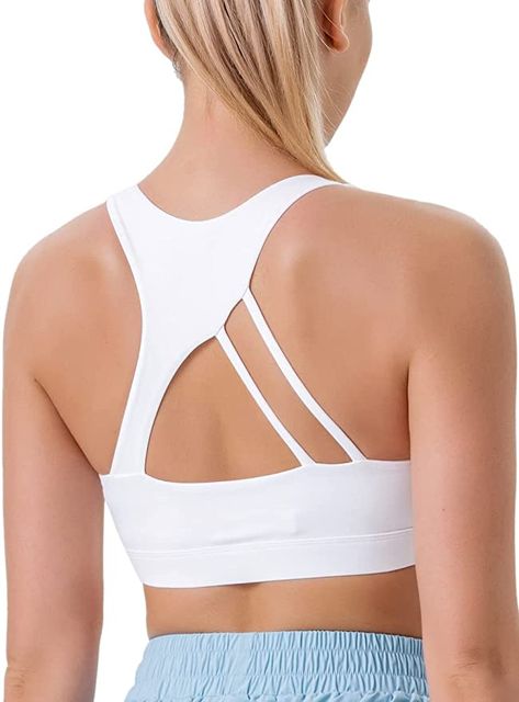 RUNNING GIRL Sports Bra for Women, Strong-Line Back Padded Workout Sports Bras Medium Support Yoga Bra with Removable Cups Running Girl, Sports Bra Design, Girls Sports Bras, Running Sports Bra, Gym Bra, Supportive Sports Bras, Stylish Lifestyle, Bra For Women, Strappy Sports Bras