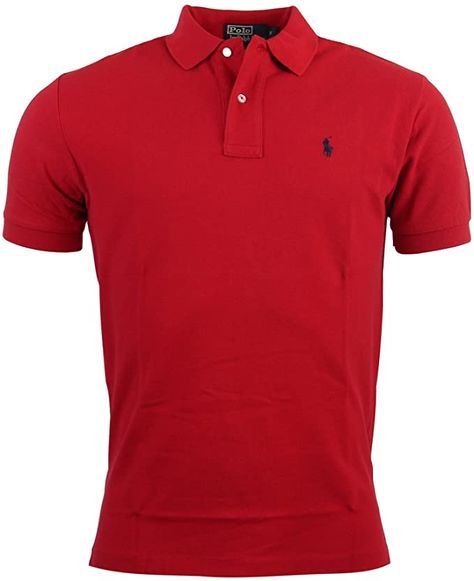 Polo Ralph Lauren Classic Fit Mesh Polo Shirt at Amazon Men’s Clothing store Polo Shirt Design, Navy Logo, Slim Fit Dress Shirts, Ralph Lauren Mens, Wedding Suits Men, New Classic, Ralph Lauren Polo, Polo Ralph Lauren Mens, Ralph Lauren Men