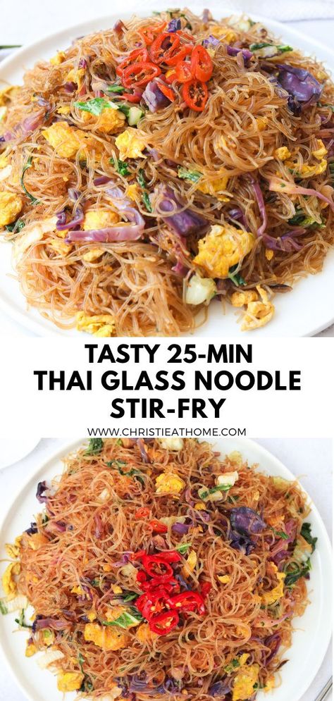 Glass Noodles Recipes, Vermicelli Rice Noodle Recipes, Eggs Cabbage, Taiwan Recipes, Clear Noodles, Stir Fry Glass Noodles, Glass Noodles Recipe, Vermicelli Rice, Vermicelli Recipes