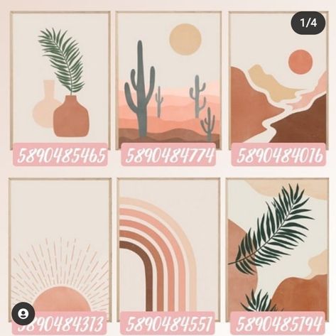 Aestethic Bloxburg Picture Codes, Boho Decals Bloxburg, Berry Avenue Aesthetic, Berry Avenue Decal Codes, Calendar Decal, Ed Wallpaper, Modern Decals, Picture Codes, Preppy Decal