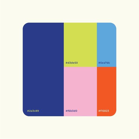 Color Palette Six Colors, Three Colour Combinations Color Pallets, Cobalt Colour Palette, Cobalt Color Combinations, Color Palette With Cobalt Blue, Friendly Colour Palette, Friendly Color Palette Branding, Bold Colour Combinations, Cobalt Blue Colour Palette