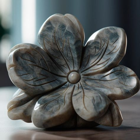 Soapstone Flower and Fish Carving Soap Stone, Soapstone Carving, Caving, Stone Carving, The Beauty, Step By Step, Soap, Carving, Stone