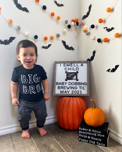 Halloween Pregnancy Announcement. I Smell A Child. Baby Brewing. Hocus Pocus Pregnancy Announcement. Pregnancy Announcement with Sibling. Pregnancy Announcement Baby # 2 2nd Baby Announcement With Toddler Fall, Halloween Sibling Announcement, October Pregnancy Announcement Baby 2, Halloween Big Brother Announcement, November Pregnancy Announcement Baby 2, Fall Baby 2 Announcement Ideas, Halloween Pregnancy Announcement Baby 2, Halloween Baby Announcement Sibling, Fall Baby Announcement Sibling