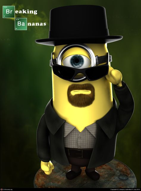 Breaking Bananas Walter White, Breaking Bad, Bananas, Minion, Make Your, Entertainment, Media, Film, White