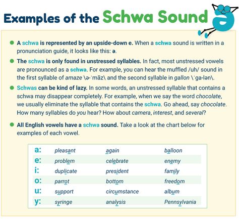 Examples of the Schwa Sound infographic Schwa Sound, All About Spelling, Phonics Chart, Phonics Rules, Sound Words, Learn To Spell, Phonics Words, Teaching Phonics, Reading Intervention