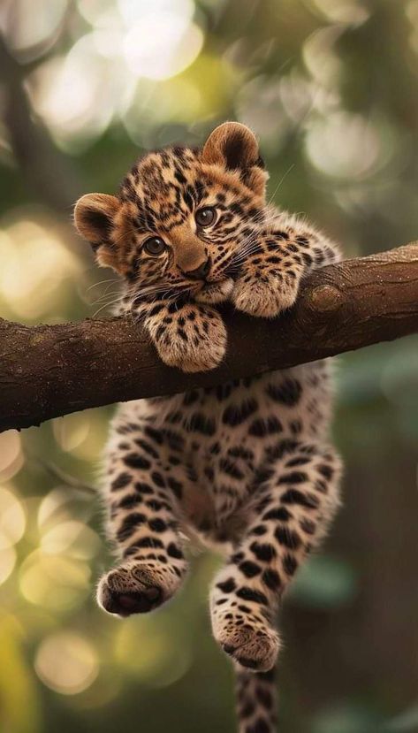 Leopard Cub, Wild Animals Pictures, Baby Animals Pictures, Cute Animals Images, Pretty Animals, Cute Wild Animals, Wildlife Animals, Cute Creatures, Animal Photo