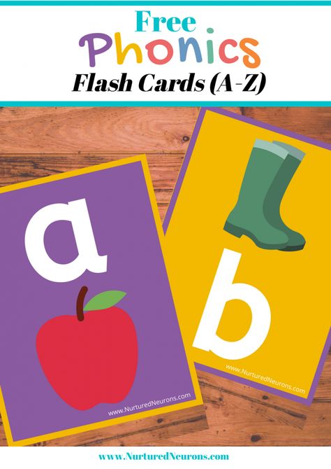 Beginning Sounds Flash Cards (Printable) - Nurtured Neurons Kindergarten Flashcards, Kids Phonics, Free Educational Printables, Phonics Cards, Phonics Flashcards, Phonics For Kids, Phonics Free, Early Reading Skills, Phonics Sounds