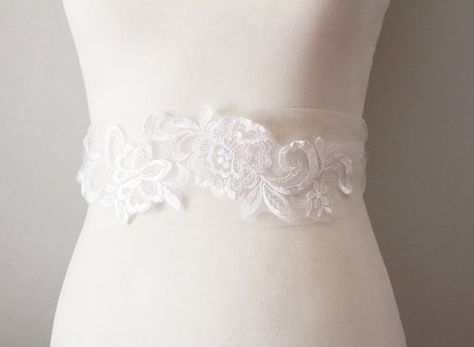 Bridal Couture Off White / Ivory Flower Tulle & by NAFEstudio, $60.00 Wedding Dress Sash Belt, Belt Wedding Dress, Flower Tulle, Wedding Dress Crafts, Bridal Sash Belt, Flower Belt, Wedding Dress Sash, Wedding Dress Belt, Wedding Sash Belt