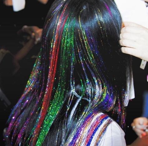 Hair Tinsel, Hair Done, Her Hair, Black Hair, A Woman, Hair, Black