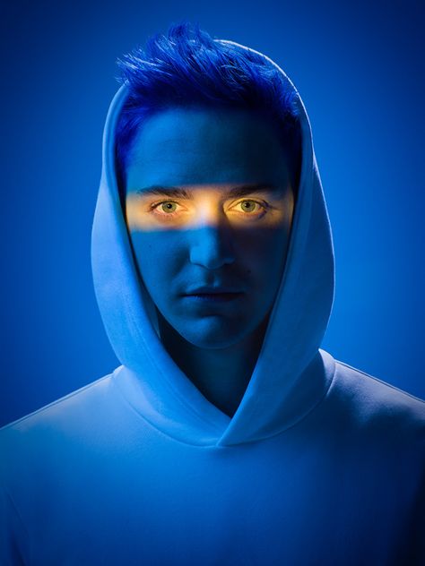 Tim Tadder, Colour Gel Photography, Neon Photoshoot, Projector Photography, Neon Photography, Dj Photos, Studio Portrait Photography, Portrait Photography Men, Portrait Lighting