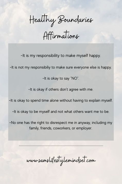 Boundaries Affirmations, Affirmations Confidence, Setting Healthy Boundaries, Trust Your Instincts, Healthy Boundaries, Daily Positive Affirmations, Setting Boundaries, Natural Therapy, Self Love Affirmations