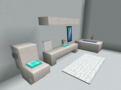 Refrigerator Minecraft, Normal Bathroom, Minecraft Rooms, Minecraft Decoration, Rumah Minecraft Sederhana, Minecraft Interior, Minecraft Interior Design, Minecraft House Plans, Bangunan Minecraft