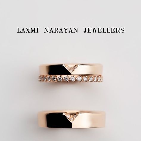 Wedd Rings, Platinum Couple Rings, Simple Jewellery Designs, Laxmi Narayan, Couple Bands, Themed Wedding Decorations, Couple Ring Design, Engagement Rings Couple, Wedding Anniversary Ring