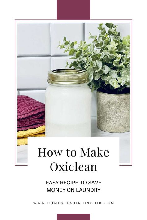 Learn how to make oxiclean at home with this diy oxiclean stain remover. This diy oxiclean recipe is a natural alternative to oxiclean. Learning how to make oxiclean stain remover will help you to clean all sorts of stains at home and clean around the house with loads of oxiclean uses that you can take advantage of. Homemade Oxyclean Recipe, Diy Oxyclean, Diy Oxiclean Powder Recipes, Oxiclean Uses, Homemade Oxyclean, Diy Oxiclean, Homemade Oxiclean, Homemade Oxiclean Powder, Oxyclean Stain Remover