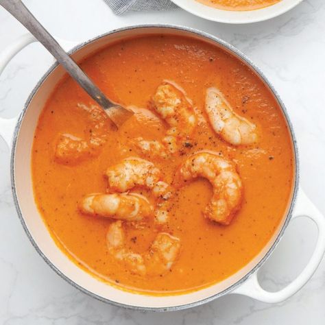 Louisiana Shrimp, Soup With Shrimp, Shrimp Bisque, Seafood Bisque, Canning Whole Tomatoes, Creamy Tomato Soup, Chicken Cordon Bleu, Allergy Free Recipes, Tomato Soup