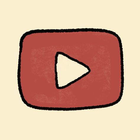 Widget Icon Youtube, Circle App Icon, Youtube Aesthetic Icon, Music Widget Icon, Aesthetic Youtube Icon, App Icon Drawing, Spiderman Homescreen, Drawing App Icon, Vintage App Icons