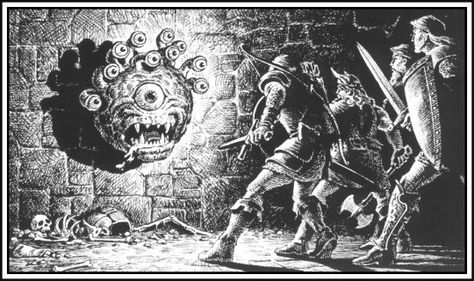 AD&D Beholder art by Todd Lockwood Todd Lockwood, Classic Rpg, Advanced Dungeons And Dragons, Dungeons And Dragons Art, Scifi Fantasy Art, Heroic Fantasy, Dnd Art, Fantasy Adventure, Arte Fantasy