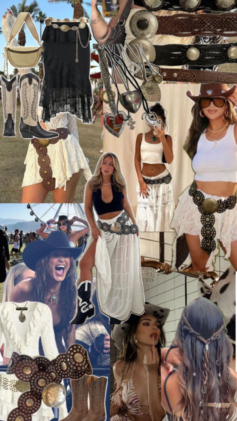 Coachella Inspired Outfits, Nashville Style Outfits, Coachella Fits, Techno Outfit, Cowgirl Style Outfits, Looks Country, Nashville Outfits, Music Festival Outfits, Country Concert Outfit