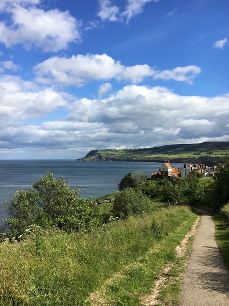 Old Village Photo, Summer In England, Runswick Bay Yorkshire, Dark Royalty Aesthetic, Robin Hood’s Bay England, Yorkshire Moors, North York Moors National Park, North Yorkshire Moors, Robin Hoods Bay