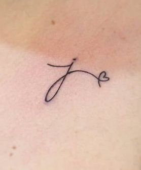 #tattoo, #tattoos, #inked, #tattooart, #tattooedwomen, #tattooedguys, #tattooinspiration, #tattooideas, #tattooworldwide, #tattoosociety, #InkLaughs, and #TattooFails​ J Initial Tattoo With Heart, Small Tattoo Design, Teardrop Tattoo, Popular Tattoo Designs, J Tattoo, Mom Tattoo Designs, Mother Tattoos, Initial Tattoo, Tattoo Design Ideas