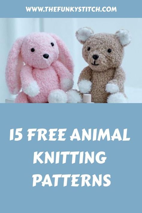 Discover a delightful collection of free animal knitting patterns! This curated list is perfect for all knitting enthusiasts in search of adorable creations. Explore an abundance of photos showcasing various cute animal patterns, available in multiple colors. Let your creativity soar as you bring these charming creatures to life with your knitting skills. Happy crafting! Knitting Patterns Free Toys Animals, Free Knitted Animal Patterns English, Knitting Patterns Free Stuffed Animals, Knitted Animals Patterns, Free Knitted Toys Patterns, Knitted Animal Patterns Free, Toys To Knit, Teddy Knitting Pattern Free, Free Stuffed Animal Knitting Patterns