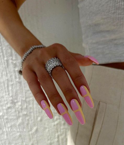 Nail Pictures Ideas, Minimalist Nail Art, Long Nail Designs, Nail Pictures, Long Nail, Nail Art Instagram, Nail Envy, Oval Nails, Minimalist Nails